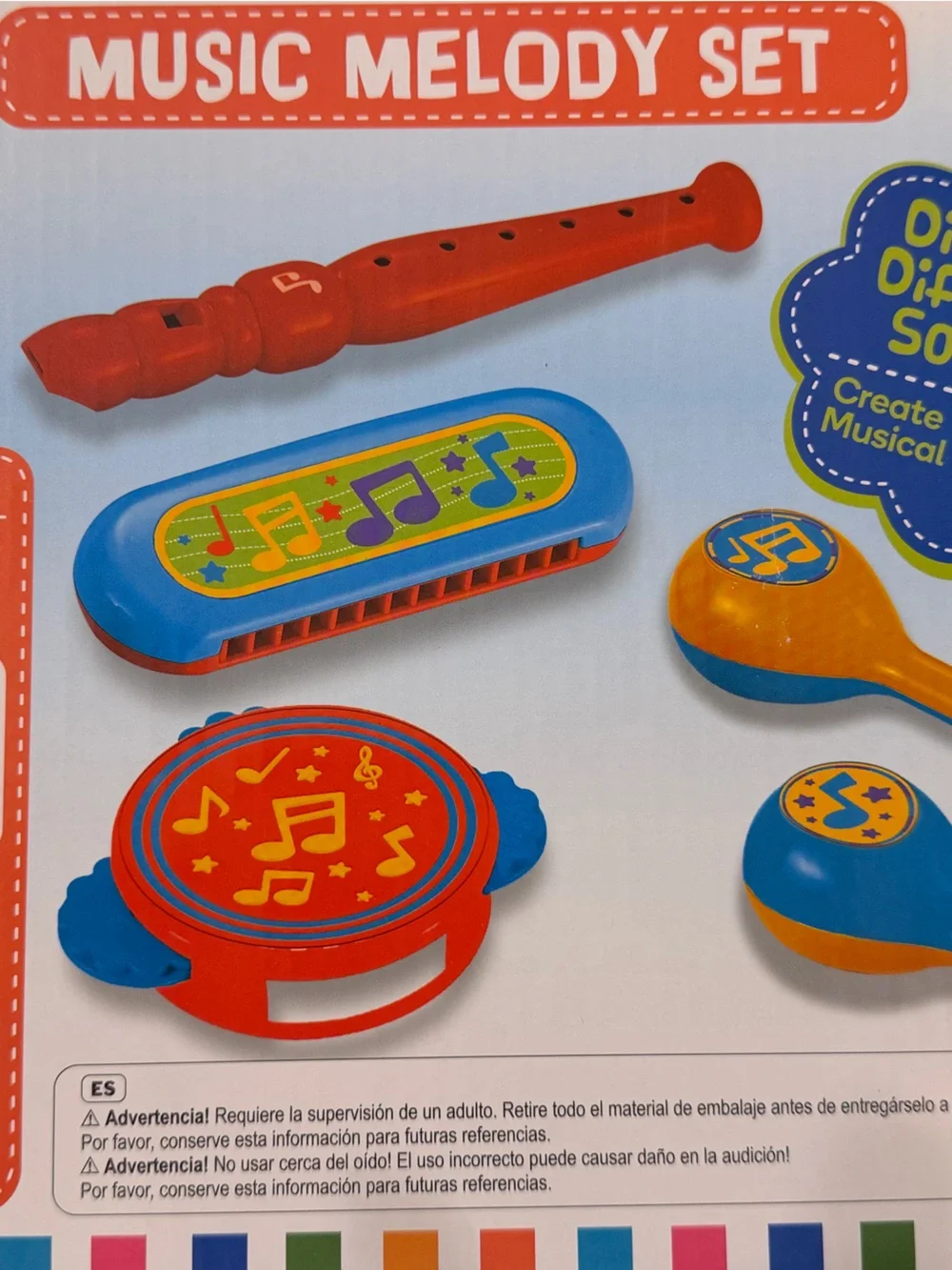 Music Melody Set Set of 5 instruments - 24 months and up New in box